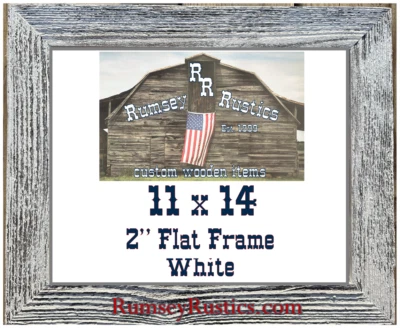 Moldura reciclada primitiva celeiro 11x14" largura 2" madeira desgastada - Imagem 1 de 4