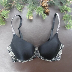 Wacoal Bra Size 34DD Black Lace Padded Underwire Adjustable Clasp Back - Picture 1 of 10