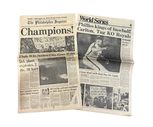 Phillies World Series Champions 1980 Philadelphia Inquirer Newspaper 10/22/80 - Picture 1 of 12