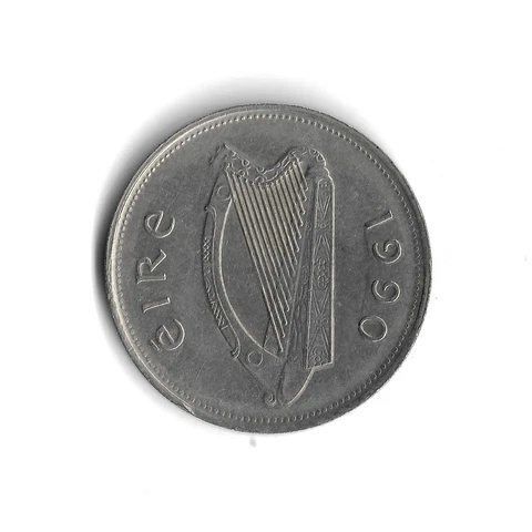 1990 Ireland 1 Pound / Punt World Coin - KM# 27 Cover