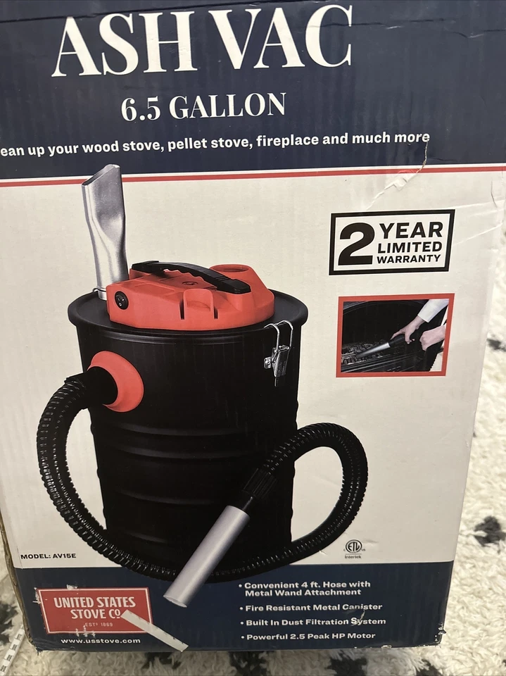 НОВЫЙ пылесос для очистки камина от пыли 2,5 лс 6,5 галлона плита США AV15E SHOP VAC - Изображение 1 из 1