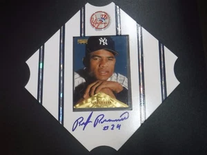 1996 Pinnacle Ruben Rivera RC On Autographed Signed Plaque 101317jh - 011724JET7 - Imagen 1 de 3