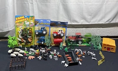 NewRay-Yudo Country Life Country Farm  Tractor And Animals - Image 1 of 4