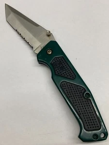 Jaquar Green Sidelock Folding Knife w/Combo Tanto Point - Picture 1 of 15