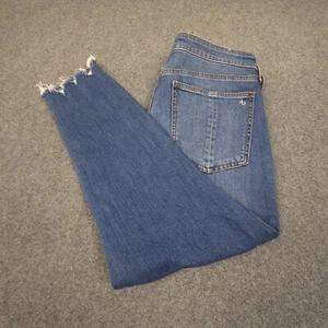 Rag & Bone Jeans Womens 30 Blue cate mid Rise Skinny denim cropped Size 30x24 - Picture 1 of 14