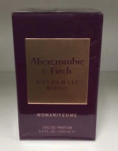AUTHENTIC NIGHT by Abercrombie & Fitch | Women’s 3.4 Oz. Eau De Parfum | SEALED - Picture 1 of 2