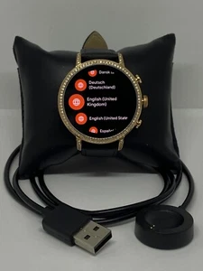 Fossil Gen 4 Authentic Digital Dial Smart Watch Custom Band FTW6011 QT450 - Picture 1 of 12