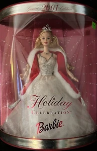 Radiant 2001 Vintage Special Edition Barbie, Holiday Celebration 50304, NEW - Picture 1 of 9