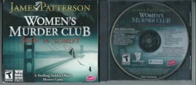 ✈️  James Patterson Women’s Murder Club: Death In Scarlet (Win/Mac CD-ROM, 2008) - Image 1 of 4