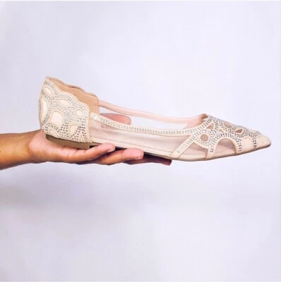 Pisos de ballet con punta en punta adornados de la colección Journee Foto 1 de 4