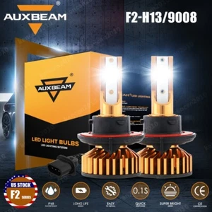 For Ford F150 2004-2014 AUXBEAM 9008 H13 LED Headlight Bulbs High Low Beam White - Picture 1 of 12