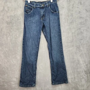 Wrangler Jeans Boys 16 Regular 28x27 Adjustable Waist Denim Blue School Camping - Picture 1 of 13