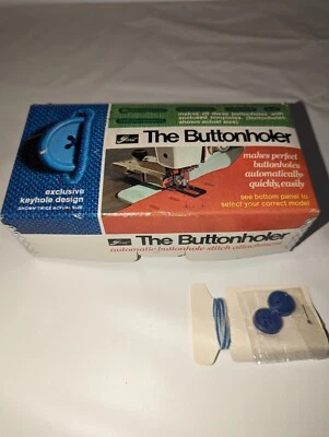Vintage Greist button hole attachment, low shank Model #1 With Original Box  - Image 1 of 4