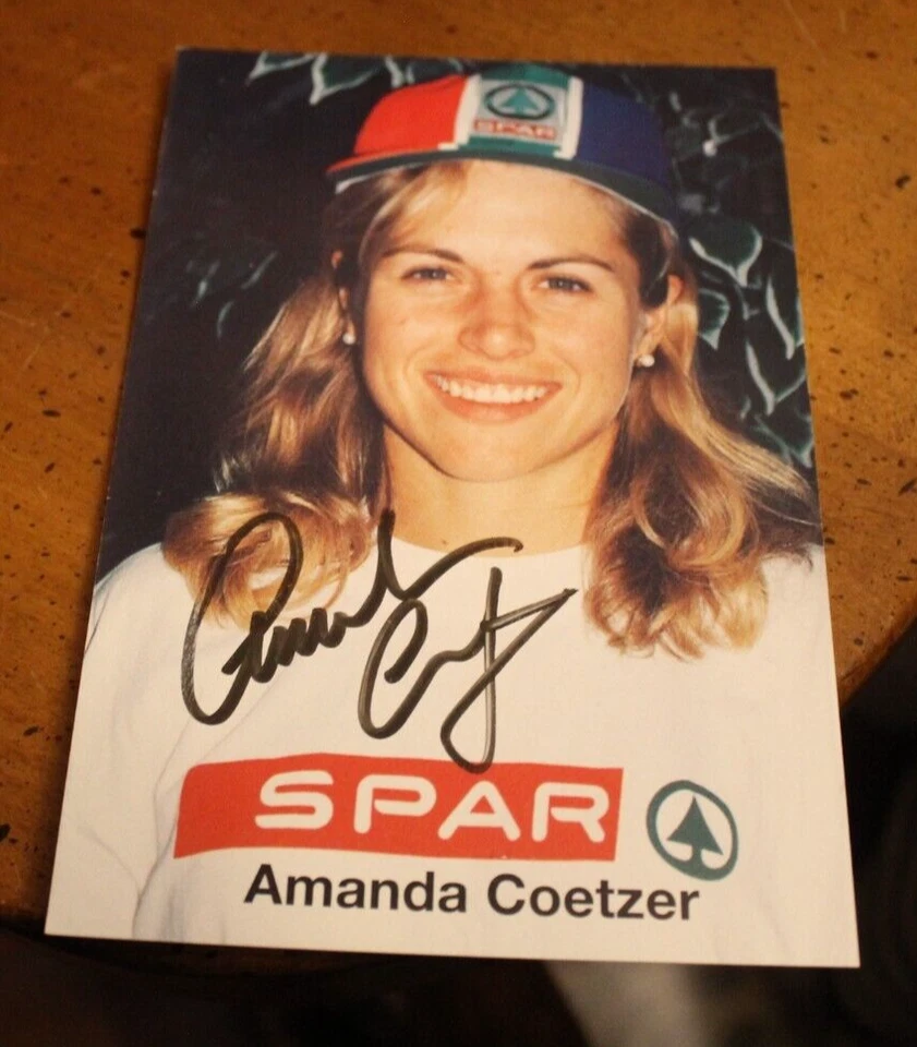 Amanda Coetzer AUTOGRAPH ~ 4x6 Photograph Card - Image 1 of 1