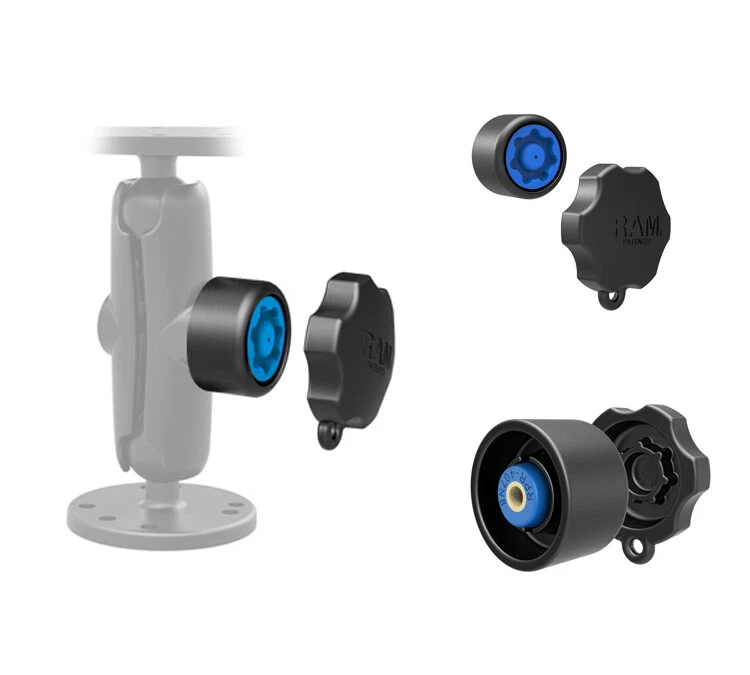 Ram Combination Pin-Lock Security Knob and Key for 1.5 inch diameter C Size Arms - Image 1 of 1