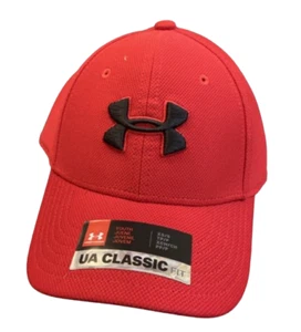 NEW Under Armour Youth XS Red Classic Fit Baseball Hat Cap Boys Kids Child - Picture 1 of 5