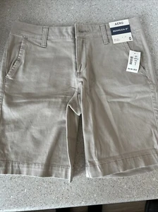 Aeropostale Bermuda Shorts Mid Rise 9” Inseam Size 0 School Uniform - Picture 1 of 4