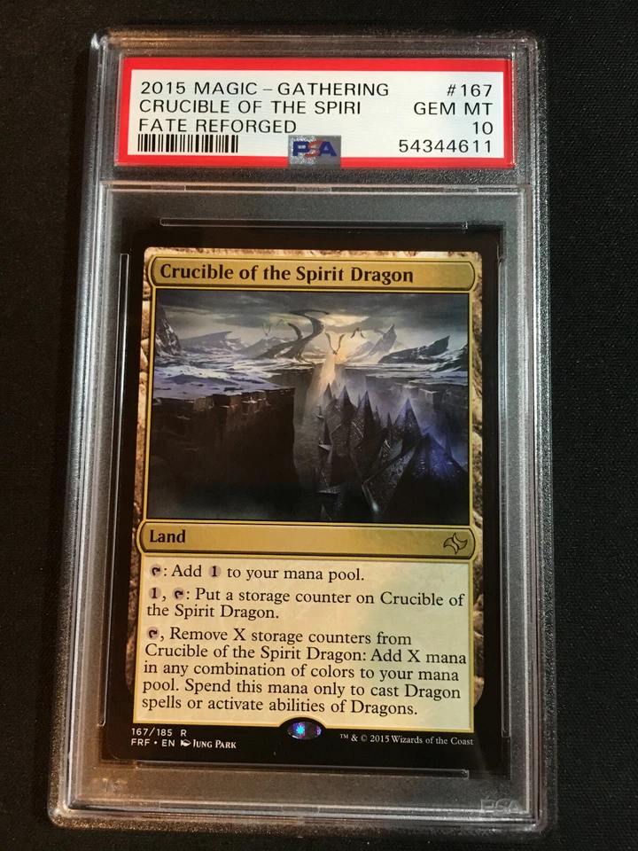 2015 Magic The Gathering Fate Reforged - Crucible of the Spirit Dragon - PSA 10 - Image 1 of 4