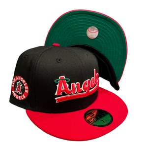 New Era Anaheim Angels 59FIFTY Hat Cap Los Angeles Angels Side Patch Size 7 1/4 - Picture 1 of 8
