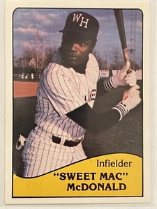 1979 TCMA West Haven Yankees Jim "Sweet Mac" McDonald #10 Baseball