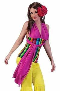 Halter Top Ladies Polyester Multi Color Stripe 9 Style Version Sexy Top OS - Picture 1 of 1