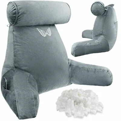 AviiatoR® Extra Large Reading Pillow With Neck / Arm Support With Extra Filled