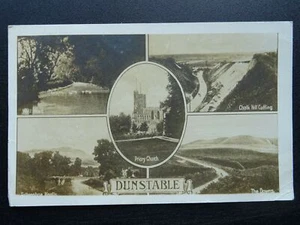 Bedfordshire DUNSTABLE 5 Image Multiview - Old RP Postcard - Picture 1 of 2