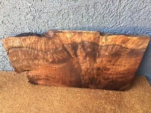 Walnut Burl Slab Billet Crafts Woodworking 1" x 8 1/2" x 17" #1120 - Picture 1 of 10