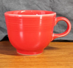 Fiestaware Fiesta - Kaffeetasse - scharlachrot - EINS - 1 Lachlin bleifreier Stempel - Bild 1 von 2