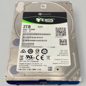 Seagate EXOS 7E2000 2TB ST2000NX0253 2TB 7.2K SATA Internal Power on Count 144 - Afbeelding 1 van 1