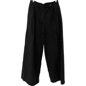 Massimo Dutti Damen Anzughose EU 38 US 6 schwarz weites Bein Plissee 5054/954 Neu mit Etikett - Bild 1 von 10