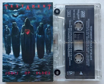 TESTAMENT - SOULS OF BLACK (ATLANTIC/MEGAFORCE 7567821434) 1990 EUROPE CASSETTE - Image 1 of 3