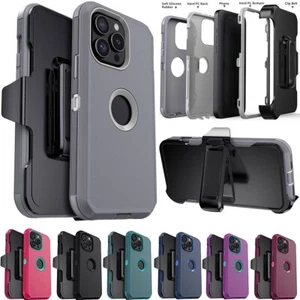 For Apple iPhone 14 Pro/14 Plus/14 Pro Max Case Shockproof Phone Cover Belt Clip - Picture 1 of 54
