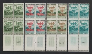 1961 South VN Stamps Block 4 Earth Scraper Preparing Ground Scott # 181-184 MNH - Picture 1 of 1