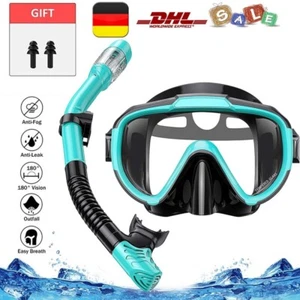 Schnorchelset Kinder Schnorcheln Taucherbrille mit 180° Panorama Tauchen Set DHL - Bild 1 von 18