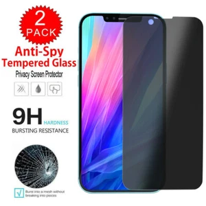 For iPhone 12/13 Pro Max/Mini Privacy Anti-Spy Tempered Glass Screen Protector - Picture 1 of 68
