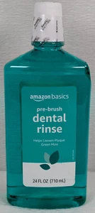 Amazon Basics -Pre-Brush - Dental Rinse - Green Mint Flavor - 24 oz - exp: 06/27 - Picture 1 of 8