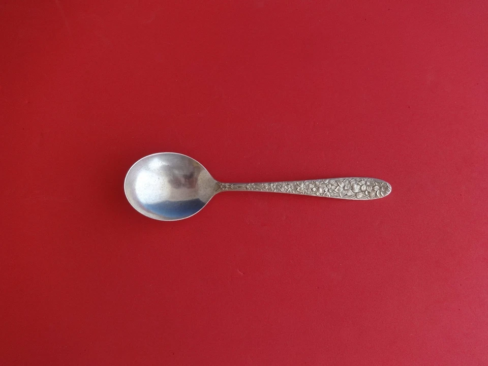 Cuchara sopera crema Narcissus by National de plata esterlina 6" Foto 1 de 1