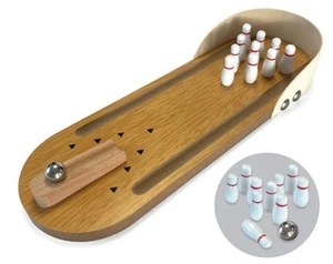 Mini Bowling Set Game Tabletop Desktop Sports Board Party Game - Picture 1 of 6