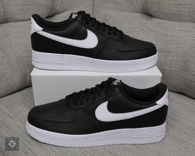 Nike Air Force 1 Low '07 Black White Athletic Shoes Mens Size 15-16 (CT2302-002) - Image 1 of 4