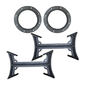 BKAD500 Cast Iron Double Barrel Camp Stove Adapter Kit - Picture 1 of 5