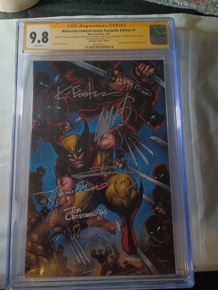 *6 x Signed* CGC 9.8 SS Wolverine #1 Facsimile Virgin Edition - Image 1 of 4