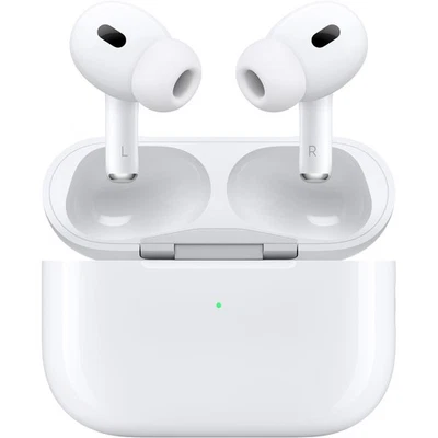 Apple AirPods Pro 2 Active Noise Cancelling Earbuds w/ Hearing Aid Feature White - Image 1 of 4