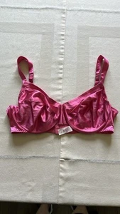 Lily Of France Satin Pink Bra 36D - Picture 1 of 4