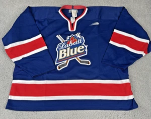 Labatt Blue Bauer 90s Hockey NHL Jersey New With Tags Size XL Sewn Logo Ice Puck - Picture 1 of 12