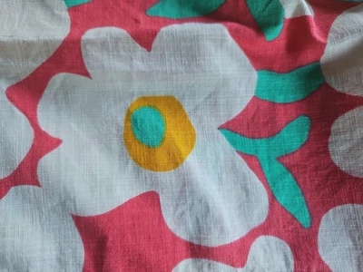 NWT Hanna Andersson POPLIN BOLD POPPY ON CORAL FLORAL WOVEN SHORTS 130 8 $42 - Image 1 of 4