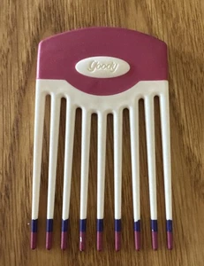 Vintage Goody Hair Pick Lift Comb Non Slip Handle Retro 90s Color Dip Pink - Picture 1 of 8