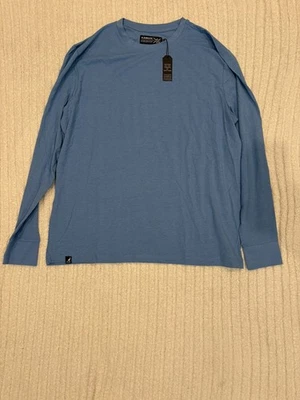NUEVA CON ETIQUETA Camiseta Kangol Para Hombres Mangas Largas Azul Talla XL Foto 1 de 2