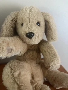Vintage Gund Muttsy braun 15 Zoll Stofftier Plüsch Welpe Hund 1361 Wildleder Pfoten Etikett - Bild 1 von 6