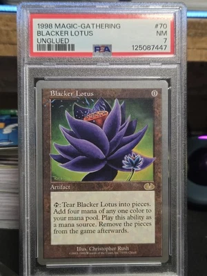 Blacker Lotus #70 (NM) Unglued UGL Magic MTG PSA 7 - Image 1 of 2